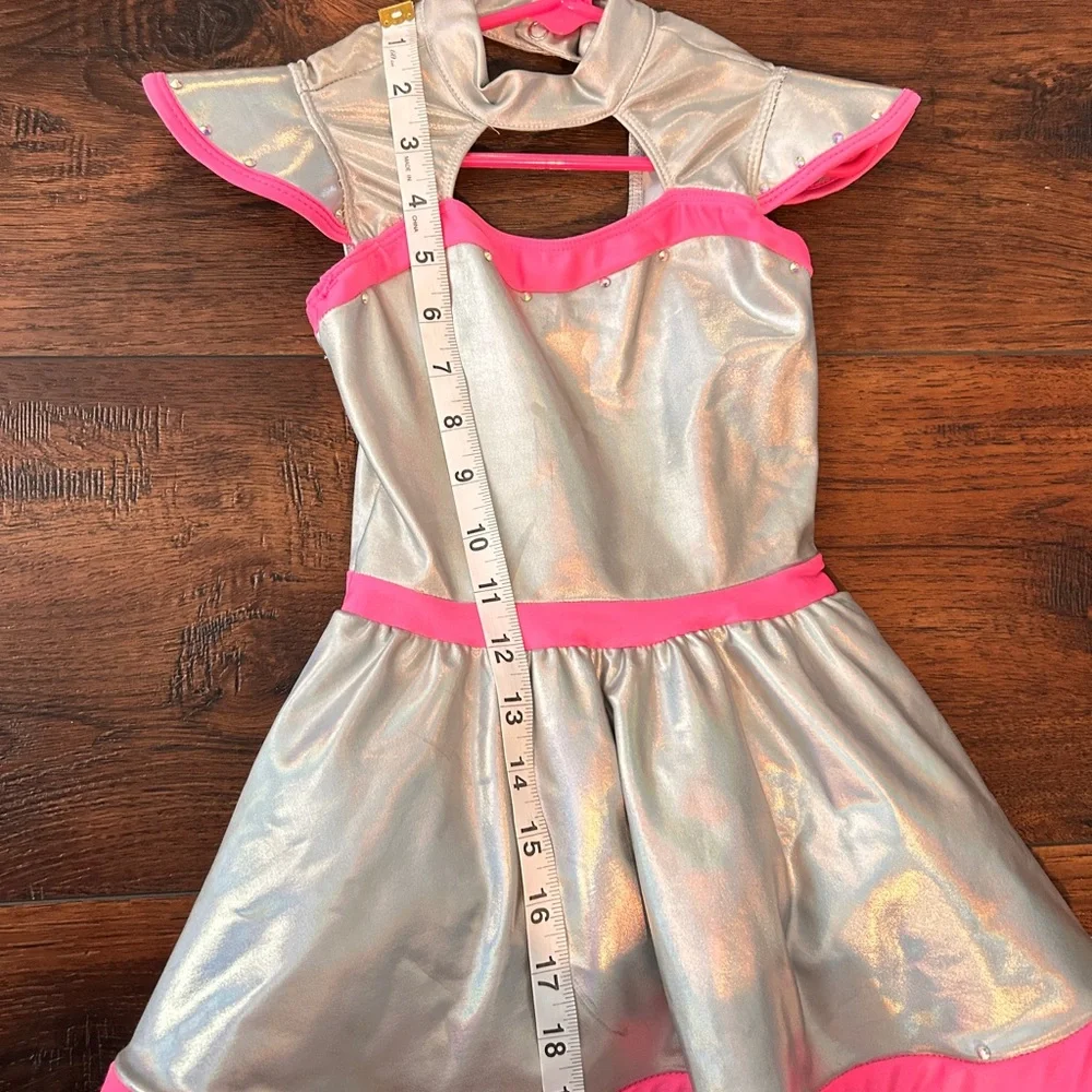 Revolution Dancewear Pink and Metallic Costume